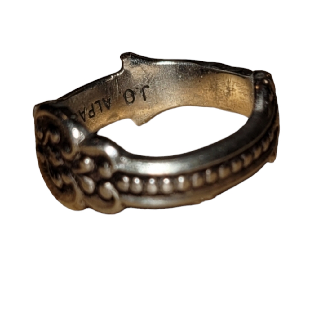 Beautiful Petite Vintage Spoon Ring Size 5 Hand Forged
